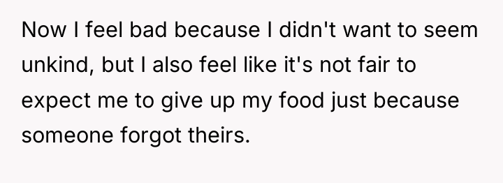 Now I feel bad because I didn't want to seem...