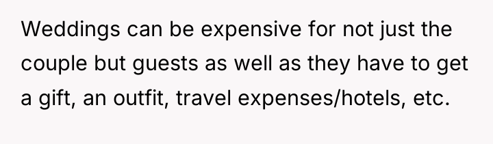 Weddings can be expensive for not just the couple but...