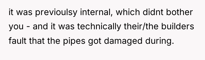 it was previoulsy internal, which didnt bother you - and...