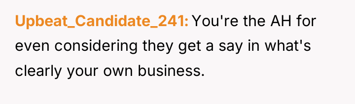 Upbeat_Candidate_241 You're the AH for even considering they get a...