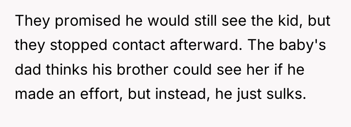 They promised he would still see the kid, but they...