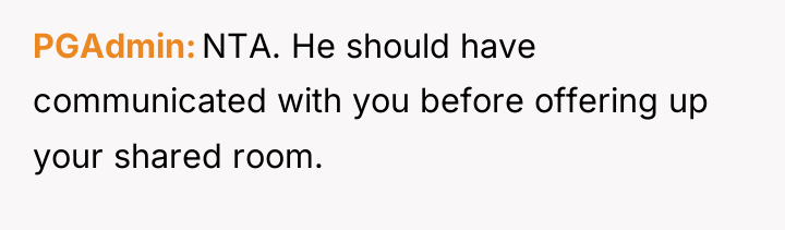 PGAdmin NTA. He should have communicated with you before offering...