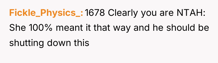 Fickle_Physics_ 1678 Clearly you are NTAH: She 100% meant it...
