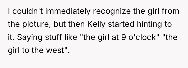 I couldn't immediately recognize the girl from the picture, but...