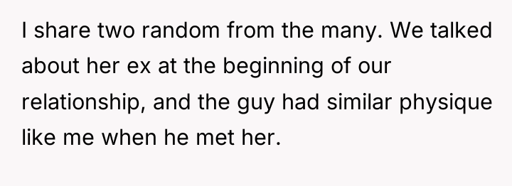 I share two random from the many. We talked about...