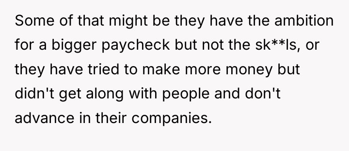 Some of that might be they have the ambition for...
