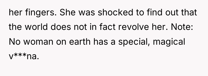 her fingers. She was shocked to find out that the...