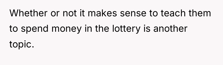 Whether or not it makes sense to teach them to...