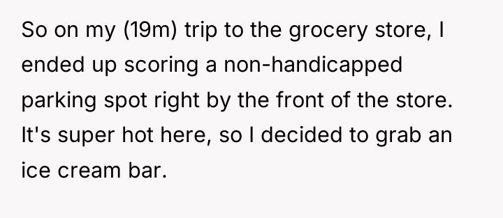 So on my (19m) trip to the grocery store, I...