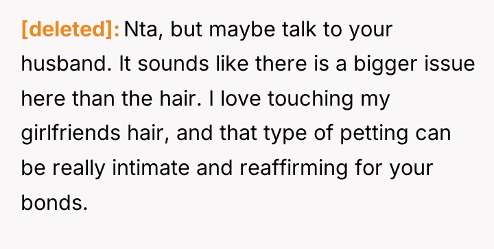 [deleted] Nta, but maybe talk to your husband. It sounds...