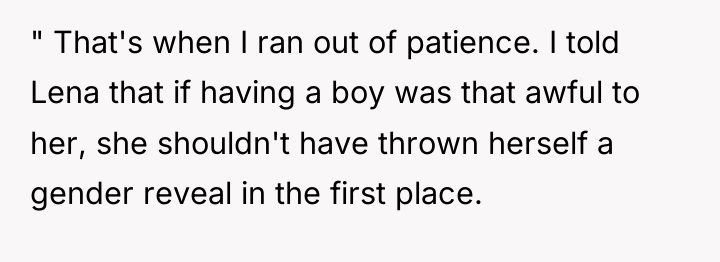 " That's when I ran out of patience. I told...