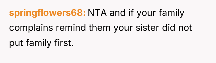 springflowers68 NTA and if your family complains remind them your...