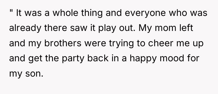 " It was a whole thing and everyone who was...