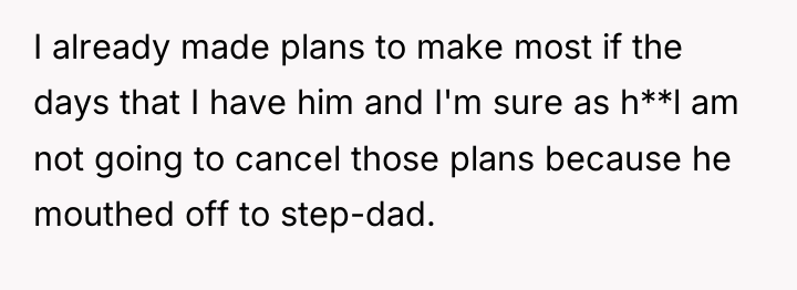 I already made plans to make most if the days...
