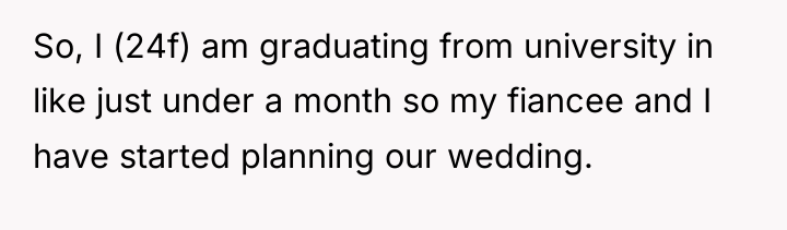 So, I (24f) am graduating from university in like just...