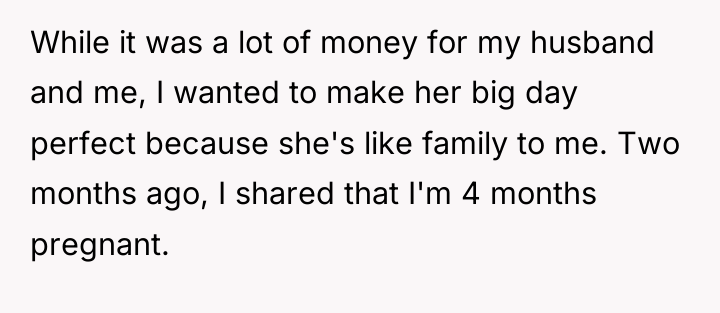 While it was a lot of money for my husband...