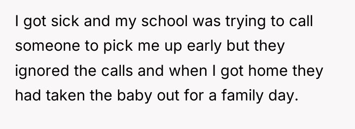 I got sick and my school was trying to call...