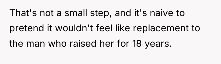 That's not a small step, and it's naive to pretend...
