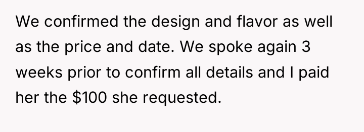 We confirmed the design and flavor as well as the...