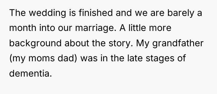 The wedding is finished and we are barely a month...