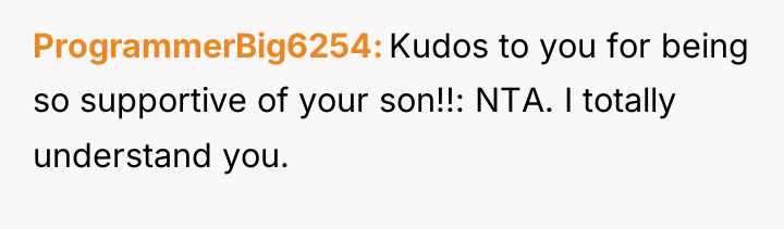 ProgrammerBig6254 Kudos to you for being so supportive of your...
