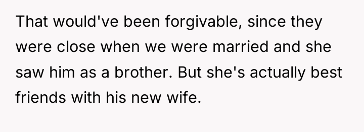 That would've been forgivable, since they were close when we...