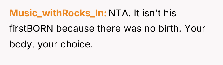 Music_withRocks_In NTA. It isn't his firstBORN because there was no...