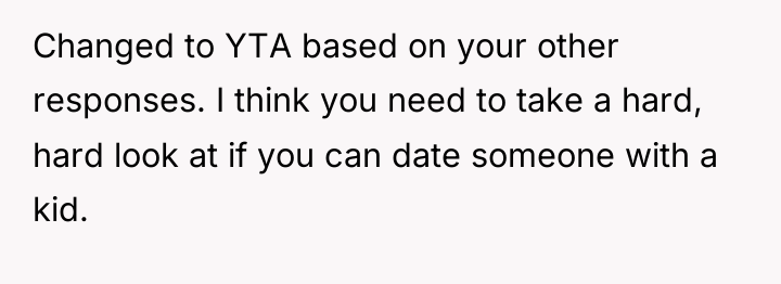 Changed to YTA based on your other responses. I think...