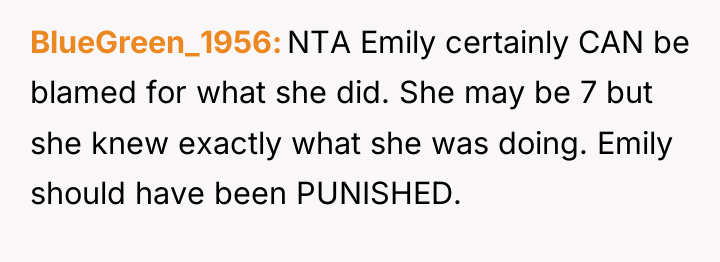 BlueGreen_1956 NTA Emily certainly CAN be blamed for what she...
