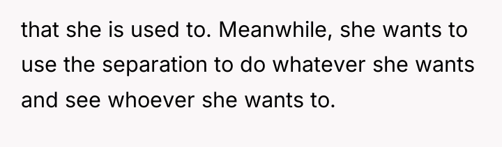 that she is used to. Meanwhile, she wants to use...