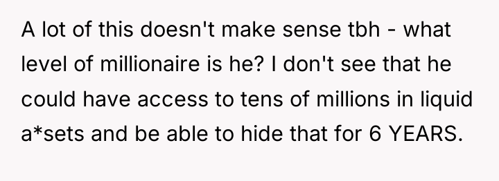 A lot of this doesn't make sense tbh - what...