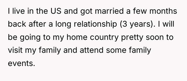 I live in the US and got married a few...