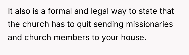 It also is a formal and legal way to state...