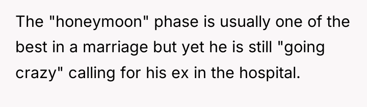 The "honeymoon" phase is usually one of the best in...