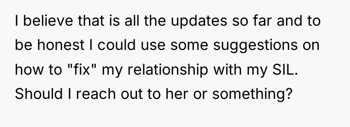 I believe that is all the updates so far and...