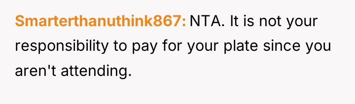 Smarterthanuthink867 NTA. It is not your responsibility to pay for...