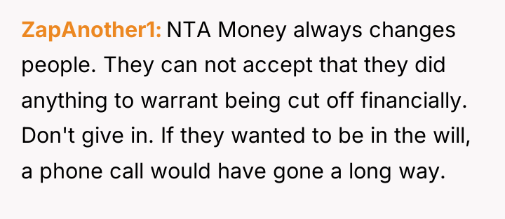 ZapAnother1 NTA Money always changes people. They can not accept...