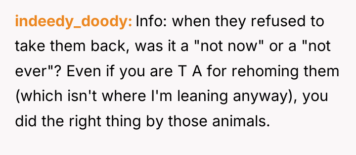 indeedy_doody Info: when they refused to take them back, was...