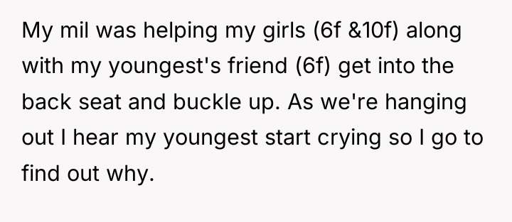 My mil was helping my girls (6f &10f) along with...