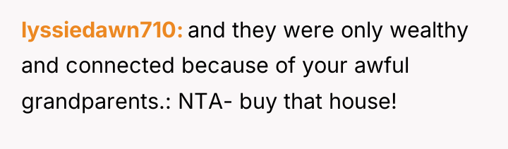 lyssiedawn710 and they were only wealthy and connected because of...