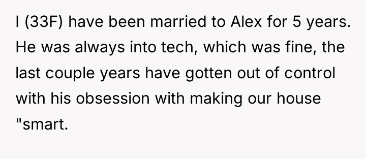 I (33F) have been married to Alex for 5 years....