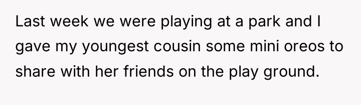 Last week we were playing at a park and I...