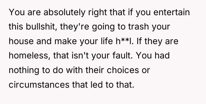You are absolutely right that if you entertain this bullshit,...