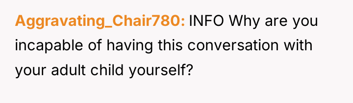 Aggravating_Chair780 INFO Why are you incapable of having this conversation...
