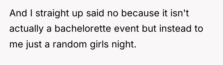 And I straight up said no because it isn't actually...