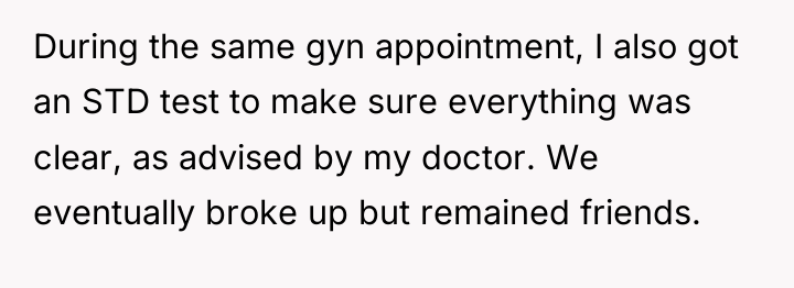 During the same gyn appointment, I also got an STD...