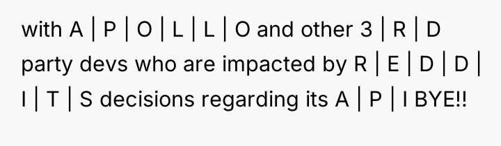 with A | P | O | L | L...