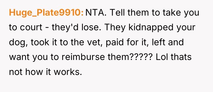 Huge_Plate9910 NTA. Tell them to take you to court -...