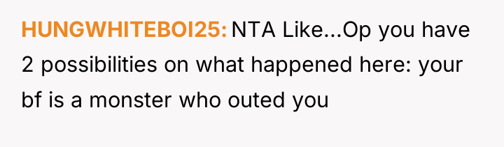 HUNGWHITEBOI25 NTA Like...Op you have 2 possibilities on what happened...