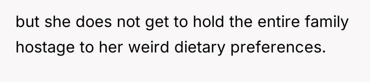 but she does not get to hold the entire family...